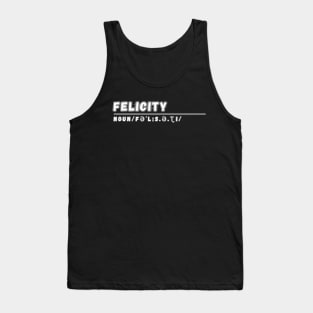 Word Felicity Tank Top